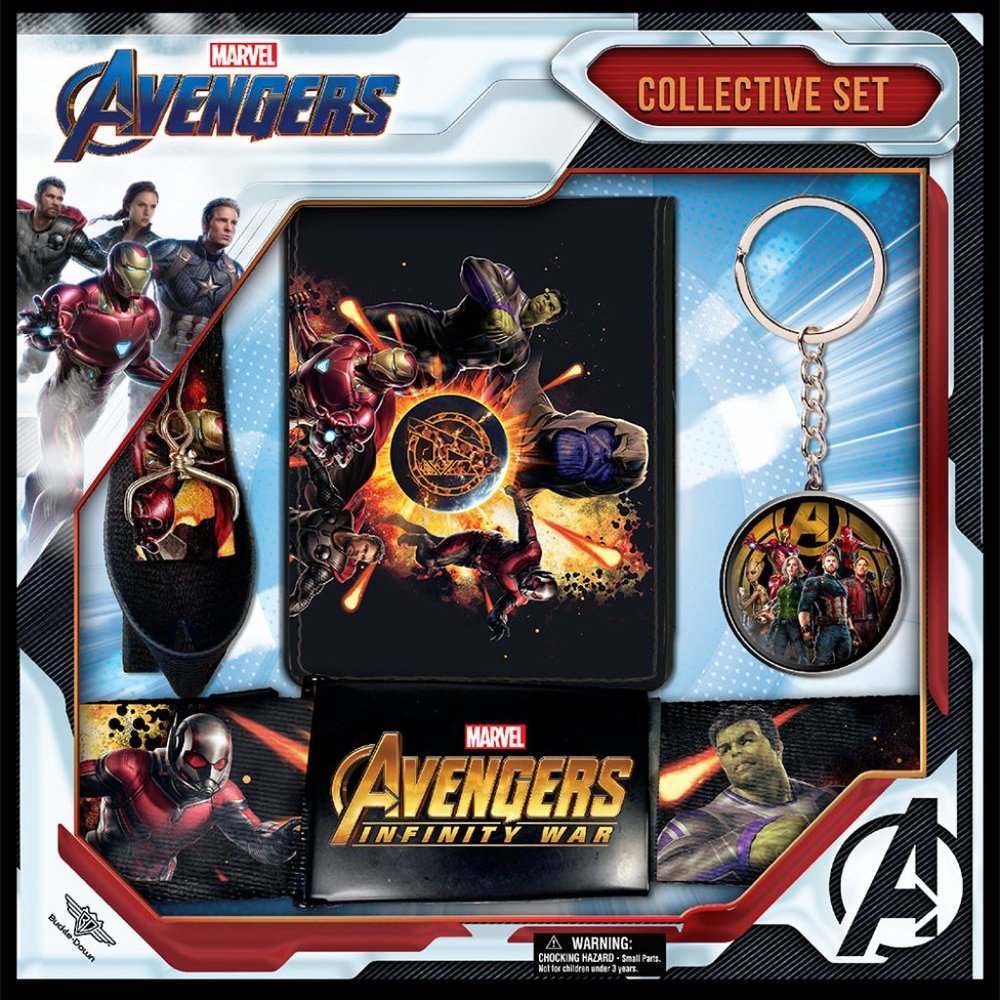 Licensed Marvel Set (Wallet, Web Belt, Keyring, Lanyard)